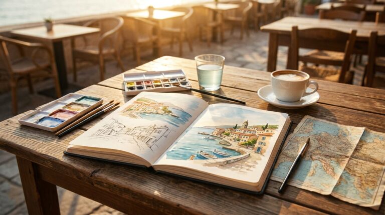 aquarelle carnet de voyage – photo principale